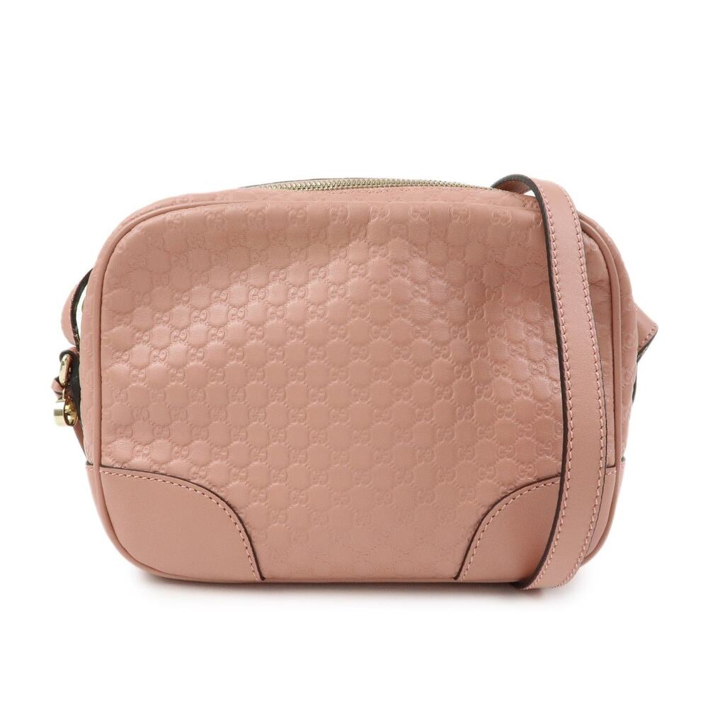Gucci Calfskin Microguccissima Crossbody Bag Pink